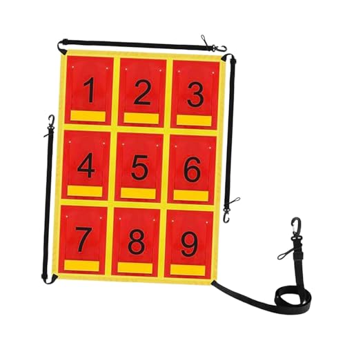 Milageto Einstellbares Strike Zone-Ziel für Baseballnetz, einstellbares Softball-Pitching-, Sport-Baseball-Softball-Ziel, Gelber Streifen von Milageto