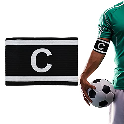 Mezeic Unisex Kapitänsbinde für Fußball, Erwachsene und Junioren Kapitän C-Armband Elastische Fußball-Kapitänsarmbänder Teamsportzubehör von Mezeic