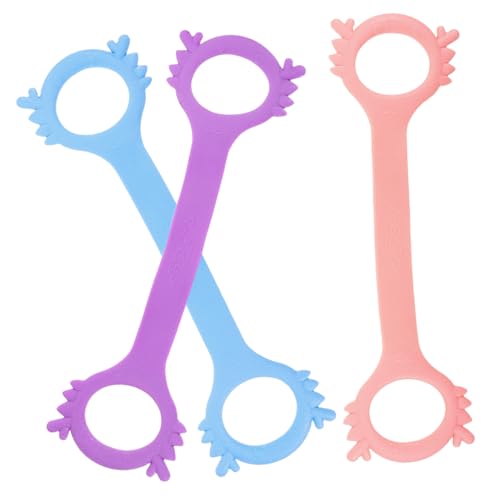 MILISTEN 3 Stücke Teiliges Figure Fitnessband Elastische Workout Straps für Arm und Rückentraining Vielseitige Yoga Stretch Bänder Leicht und Kompakt für Zuhause und Reise von Milisten