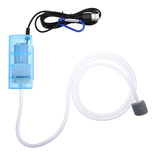MILISTEN Tragbare Luftpumpe USB-Luftpumpe Luftpumpe für Schlauchboote tragbare Mini-Luftpumpe Aquarium Sauerstoff Luftpumpe Sauerstoffpumpe für Aquarien klein Minipumpe Zubehör Belüfter Abs von Milisten
