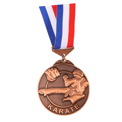 Milisten Karate-Medaille Wall Display medaillen Halterung Teilnahmemedaille Wiederverwendbare Medaille Medaillen aus Metall tragbare Medaille leer Antike Bronze Zinklegierung Auflistung von Milisten
