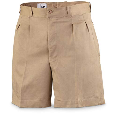 Military Outdoor Clothing Never Issued 1950er Vintage Baumwolle French Khaki Shorts (20,3–101,6 x 15,2 cm) von Military Outdoor Clothing