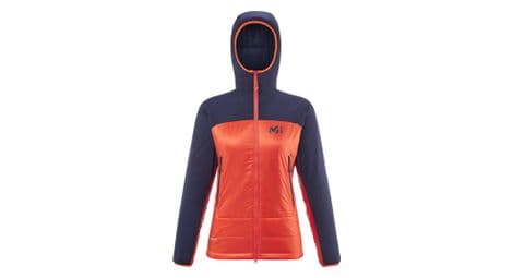 millet fusion airwarm hoodie women orange von Millet