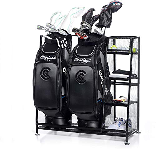 Milliard Golf-Organizer, extra groß, passend für 2 Golftaschen und andere Golfausrüstung und Zubehör in diesem praktischen Aufbewahrungsregal, tolles Geschenk von Milliard