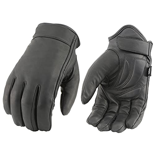 Milwaukee Leather Herren-Handschuhe MG7522, Leder, wasserdicht, mit Gel-Handfläche, Größe XXL, Schwarz von Milwaukee Leather