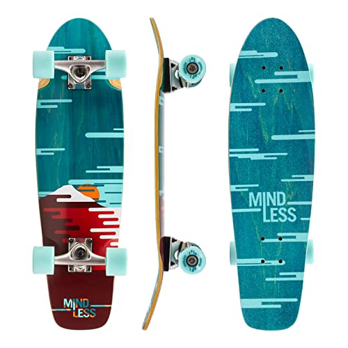 Mindless Longboards Sunset Cruiser Longboard Skateboard Unisex Erwachsene, Grün (Green), 7.75" von Mindless Longboards