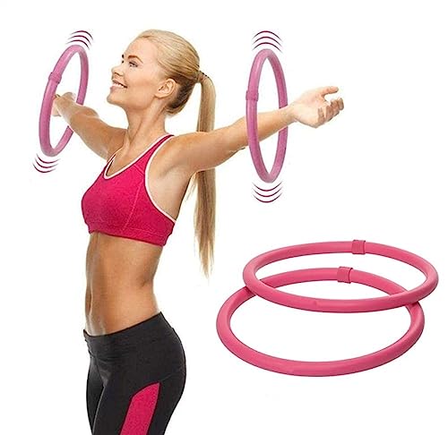 Arm Hoop Reifen für Arme, Mini Hula Hoop Set mit Schaumstoffüberzug, 2-teilig, trainiert Arm-und Nackenmuskulatur, je 300g von Mineliste