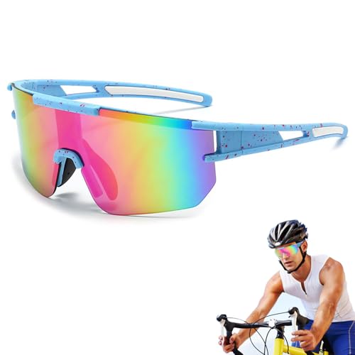 Mineup Schnelle Brille Rave, Sport Sonnenbrille, UV400 Polarisiert Fahrradbrille, Anti-UV Radsport Sonnenbrille für Outdoorsport Radfahren Fahren Laufen Angeln Wandern von Mineup