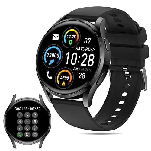 Mingfuxin Fitness-Smartwatch für Männer Frauen, wasserdichte Bluetooth Call Smartwatch Blutdruck-Herzfrequenz-Schrittzähler-Schlafmonitor Aktivitätstracker Sport-Smartwatches von Mingfuxin