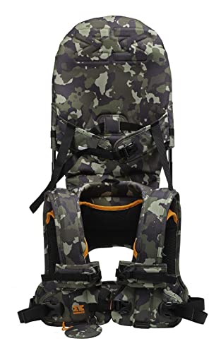 MiniMeis G4 - Baby Schultertrage mit Rückenunterstützung - faltbares Kinder Tragesystem - bis zu 18 kg (camouflage) von MINIMEIS