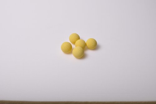 Minigolfbälle 5 gelbe genoppte Anlagenbälle von Minigolfanlage Würzburg