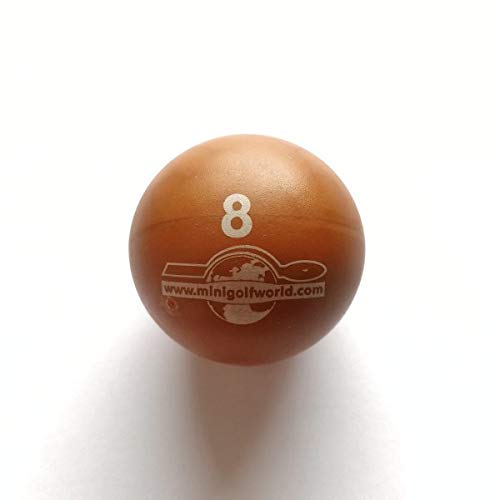 Minigolfball Nr. 8, Spezialball für Hobbyspieler von Minigolfanlage Würzburg