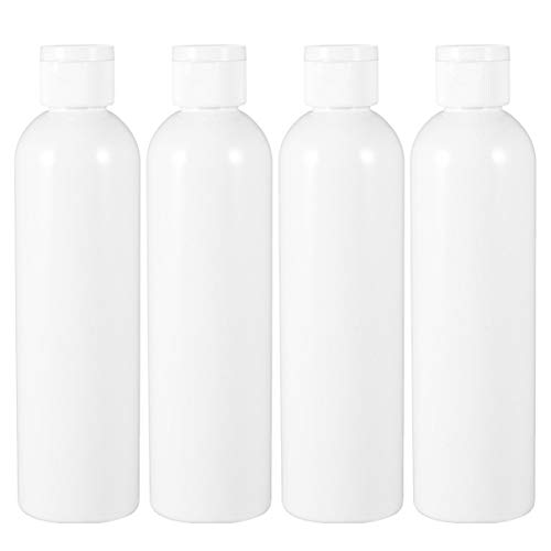 4 Stück 500 Ml -Quetschflaschen Klappdeckel Auslaufsicher Nachfüllbare Reise-Unterverpackungsflaschen Toilettenartikelbehälter Aufbewahrungsflaschen für Shampoo-Conditioner-Lotion von minkissy