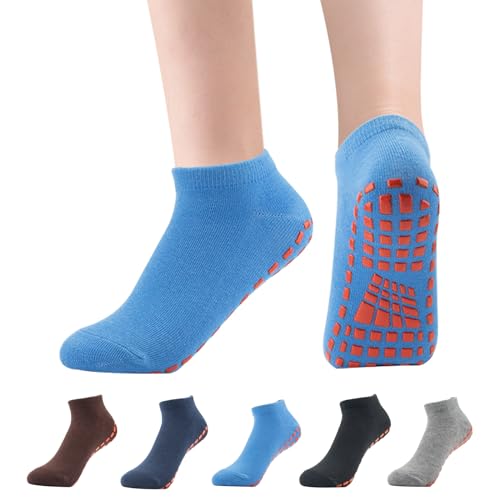 Yoga Socken 5 Paare Anti-Rutsch-Socken Sneaker für Jungen Mädchen Kleinkind Säugling Yoga Unisex （22/25 EU） von Minmex