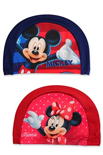 Mickey und Minnie Mouse Kinder Bade-Kappe Bade-Mütze Schwimm-Haube, Motiv:Minnie Mouse von Minnie