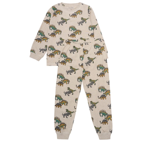 Minymo - Kid's Pyjamas L/S Set AOP No. 134066 - Schlafanzug Gr 92 beige von Minymo
