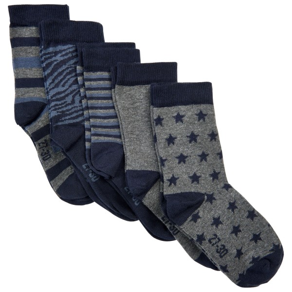Minymo - Kid's Sock with Pattern 5-Pack - Multifunktionssocken Gr 19-22 blau von Minymo