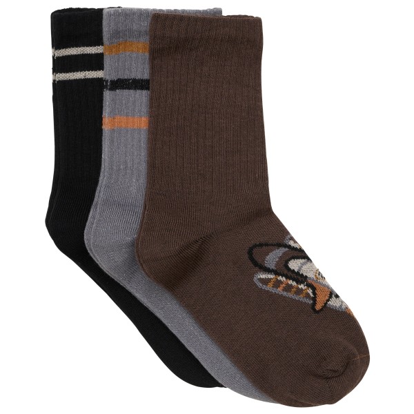Minymo - Kid's Socks No. 134061 3-Pack - Multifunktionssocken Gr 23-26 braun von Minymo