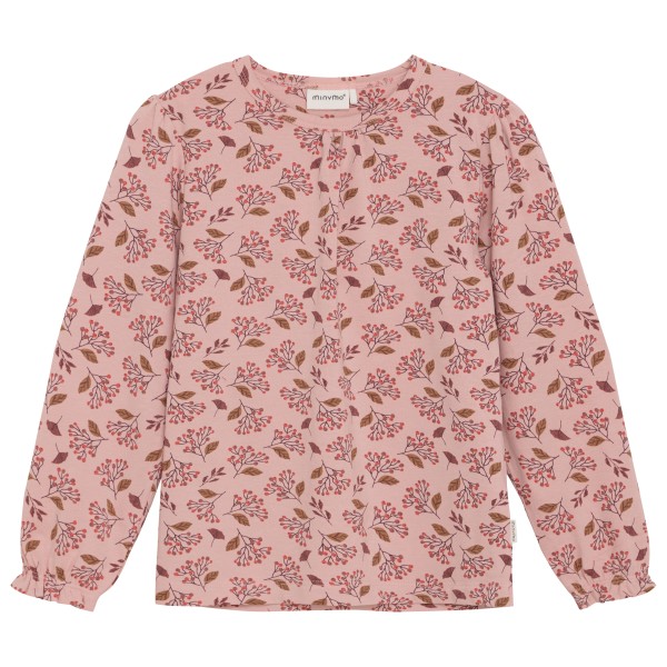 Minymo - Kid's T-Shirt L/S AOP Modal - Longsleeve Gr 116 rosa von Minymo