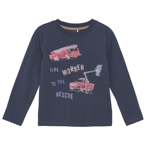 Minymo - Kid's T-Shirt L/S - Longsleeve Gr 110 blau von Minymo