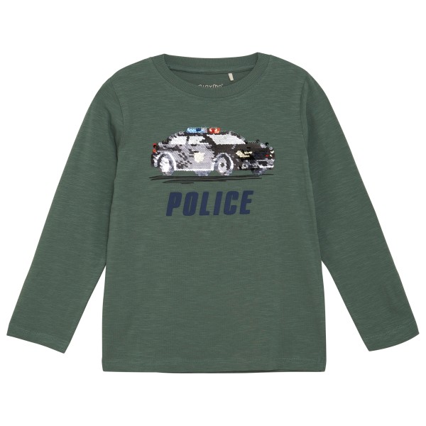 Minymo - Kid's T-Shirt L/S No. 134002 - Longsleeve Gr 122 oliv von Minymo