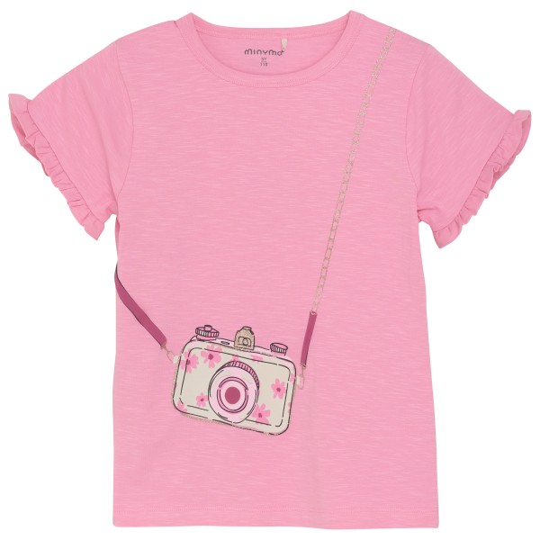 Minymo - Kid's T-Shirt S/S Little Frills - T-Shirt Gr 104 rosa von Minymo