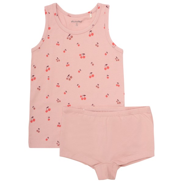Minymo - Kid's Underwear Set AOP No. 124073 - Alltagsunterwäsche Gr 128 rosa von Minymo