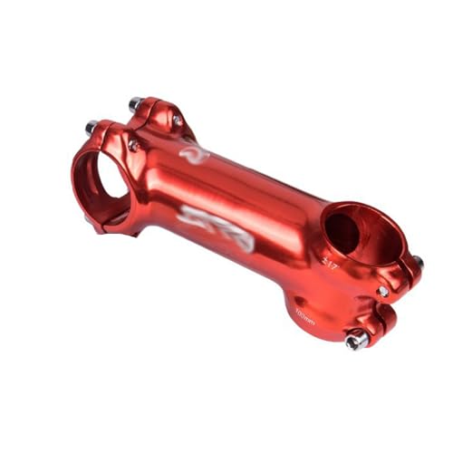Fahrradvorbau 31,8mm Fahrradlenkererhöhung Mountainbike Rennrad Plus Oder Minus 17 Grad Fahrradlenkervorbauerhöhung 90/100mm Aluminiumlegierung Ultraleichter Vorbau (Color : Red, Size : 100mm) von MirOdo