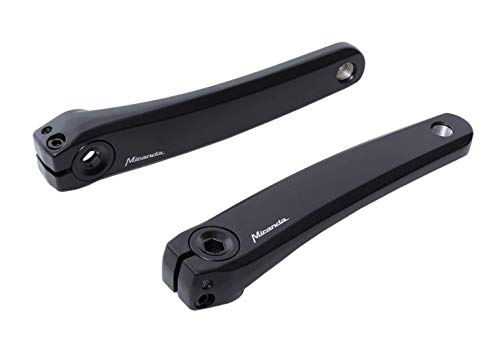 Miranda Cranks (Pair) Suitable for 150mm. Black E Bike Kurbel (Paar) passend für Shimano E800 System. 150 mm. schwarz, Einheitsgröße von Miranda