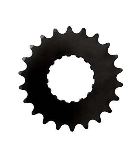 Miranda Unisex E Standard Stahl Ring E-Bike Kettenblatt, schwarz, 22T von Miranda