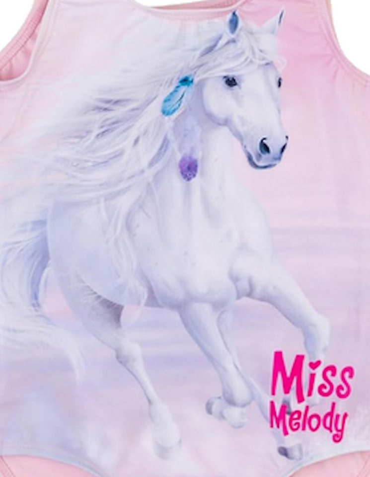 Miss Melody Badeanzug Miss Melody Badeanzug weißes Pferd rose shadow von Miss Melody