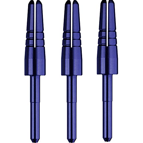 Mission Darts Alimix Spin Dart-Schäfte | austauschbare Spitze, 5 Sets mit 3 Ersatz-Tops, blau (5XS0677) von Mission Darts