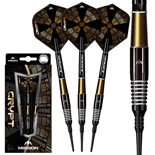 Mission Crypt Black & Gold PVD M2 90% Softdarts 21 Gramm von Mission Darts