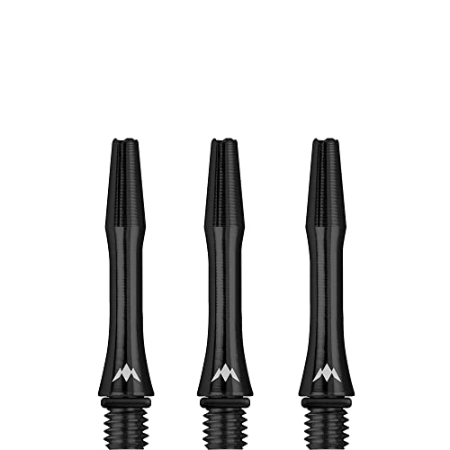 Mission Darts Alicross Vorbauten | Premium personalisierte Aluminium-Schäfte | schwarz kurz von Mission Darts