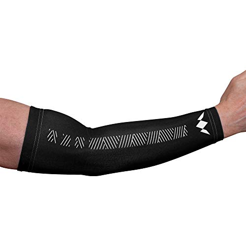 Mission Darts Reach Arm Sleeves Sport-Kompressionsbandage S-2XL Reflex (weiß, XL) von Mission Darts