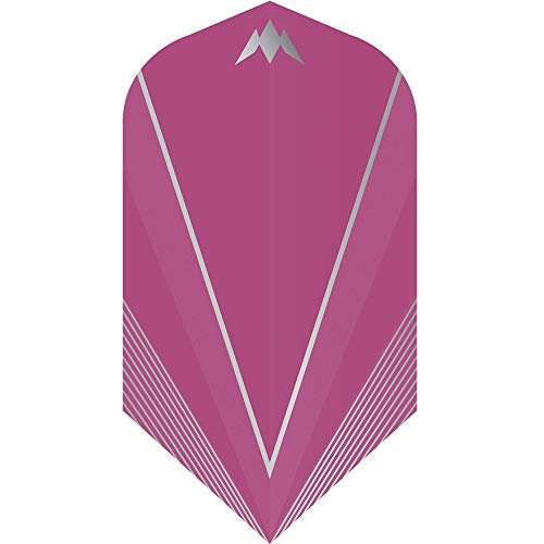 Mission Darts Shades Dart-Flights | schlanke Form | robustes 100-Mikron-V-Design, 5 Sets mit je 3 Flights, Pink (5 x F3053) von Mission Darts