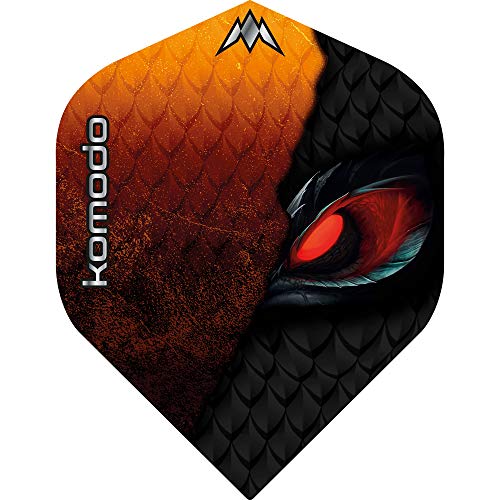 Mission Solo Dart Flights Standard UV Finish 5 Sets robust dick (Komodo ) 15 Stück von Mission Darts
