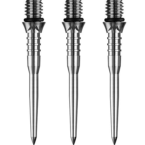 Mission Titan Pro Grooved Conversion Tips - Silver 30mm von Mission Darts