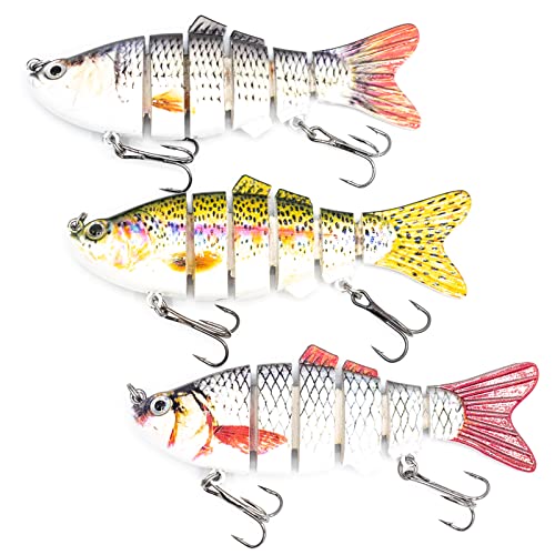 Mister Tackle Furion 10 cm Angelköder mehrteilig Wobbler Set Swimbait für Hechtangeln 3 Stück von Mister Tackle