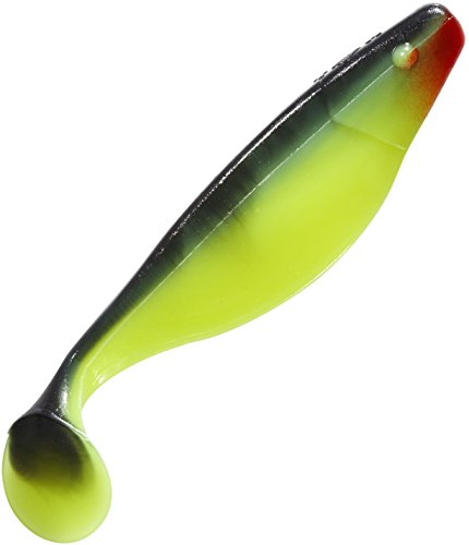 Leurres Souples Shad - Mister Twister Sassy Shad 3In - 6,4Cm - Chartreuse-Noir-Rouge von Mister Twister