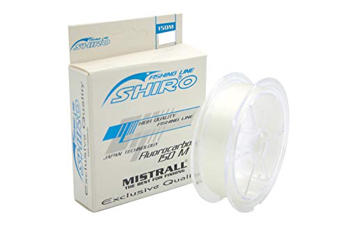 Mistrall 150m Angelschnur Shiro Fluorocarbon Coated 0,12-0,35mm stark! (0,18mm / 5,00kg) von Mistrall