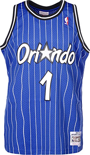 Mitchell & Ness Anfernee Hardaway #1 Orlando Magic 1994-95 Swingman NBA Trikot Blau, XL von Mitchell & Ness