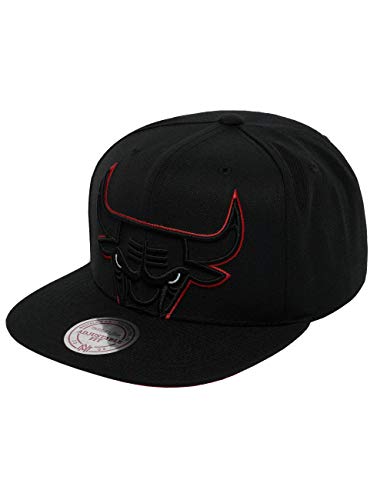 Mitchell & Ness BH72Q2 Snapback Cap Chicago Bulls Schwarz, Size:ONE Size von Mitchell & Ness