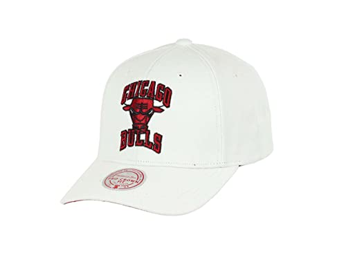 Mitchell & Ness Chicago Bulls NBA All In Pro Crown Fit White Snapback Cap - One-Size von Mitchell & Ness