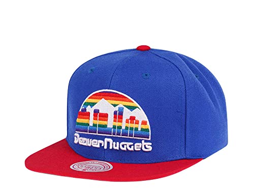 Mitchell & Ness Denver Nuggets Team Two Tone Hardwood Classics Snapback Cap von Mitchell & Ness