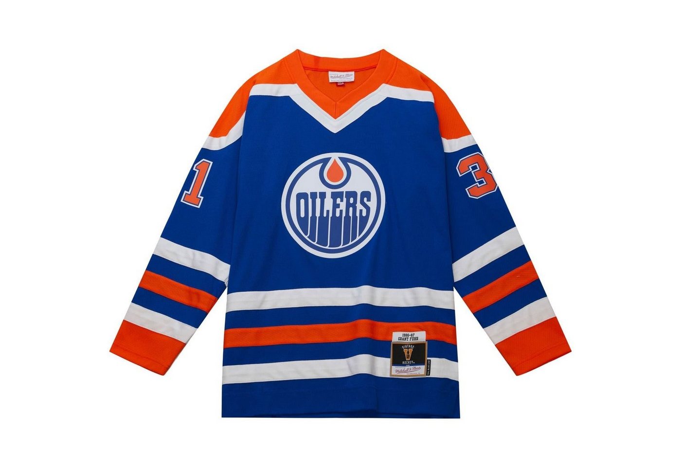 Mitchell & Ness Eishockeytrikot Line Grant Fuhr Edmonton Oilers 1986 Jersey von Mitchell & Ness