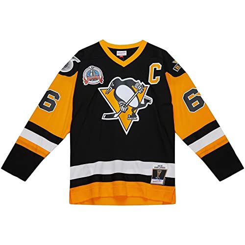 Mitchell & Ness M&N Blue Line Mario Lemieux Pittsburgh Penguins Jersey - S von Mitchell & Ness