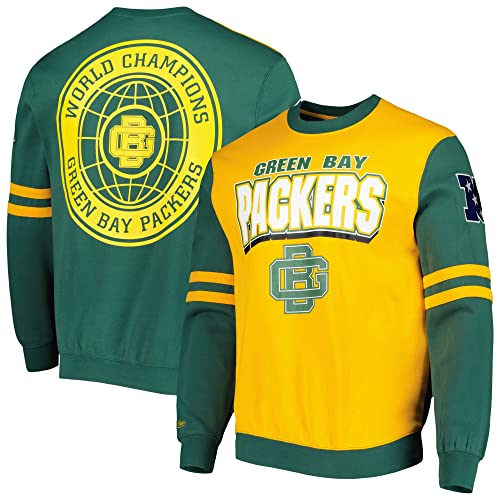 Mitchell & Ness Pullover - Patches Green Bay Packers - L von Mitchell & Ness