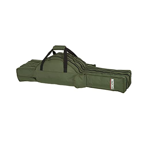 Mitchell GT Pro Tragbare Angelrutentasche aus Segeltuch – Angeltasche für Angelruten und Rollen-Sets, Organizer-Tasche für Angelzubehör, grüne Tragetasche für Ruten- und Rollenaufbewahrung, 130 cm von Mitchell