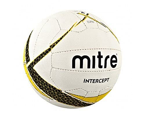 MITRE Intercept Netzball Weiß White/Black/Yellow 37 von Mitre
